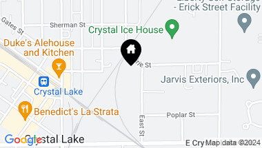 Map of 110 East Street, Crystal Lake IL, 60014