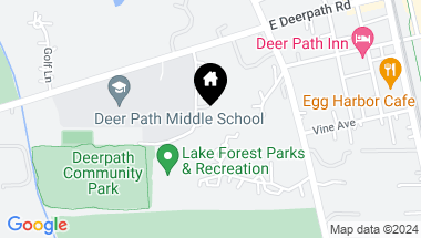 Map of 431 Hastings Road, Lake Forest IL, 60045