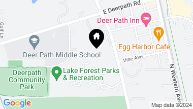 Map of 500 N Green Bay Road, Lake Forest IL, 60045