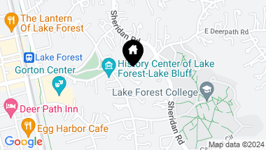 Map of 565 E Deerpath Road, Lake Forest IL, 60045