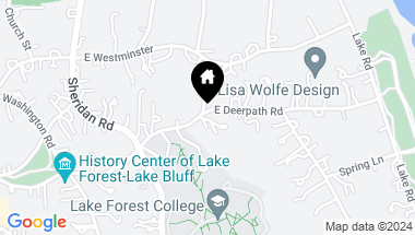 Map of 747 E Deerpath Road, Lake Forest IL, 60045