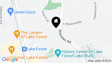 Map of 800 N Sheridan Road, Lake Forest IL, 60045