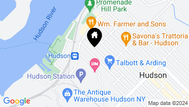 Map of 30 Allen Street, Hudson NY, 12534