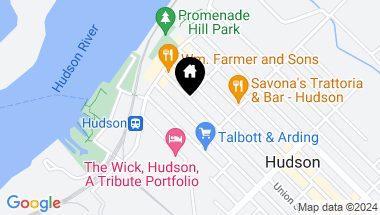 Map of 107 Union Street, Hudson NY, 12534