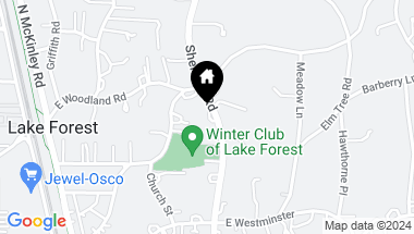 Map of 1020 N Sheridan Road, Lake Forest IL, 60045