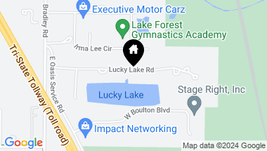 Map of 13735 Lucky Lake Drive, Lake Forest IL, 60045