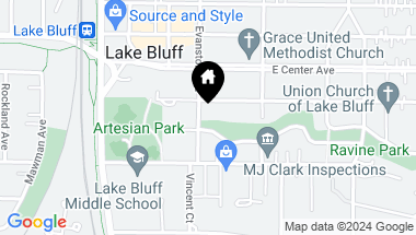 Map of 465 Evanston Avenue, Lake Bluff IL, 60044