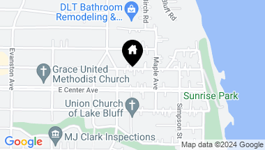 Map of 517 E Scranton Avenue, Lake Bluff IL, 60044