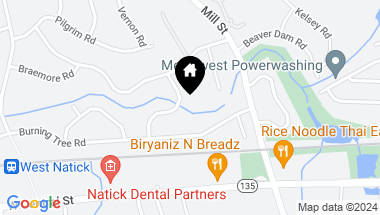 Map of 10 Tournament Rd, Natick MA, 01760
