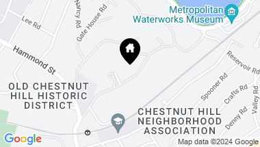Map of 215 Chestnut Hill Rd, Newton MA, 02467