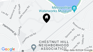 Map of 172 Chestnut Hill Rd, Newton MA, 02467