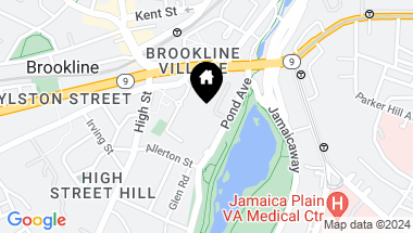 Map of 77 Pond Ave # 1501, Brookline MA, 02445