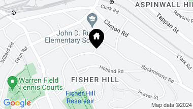 Map of 46 Hyslop Rd, Brookline MA, 02445