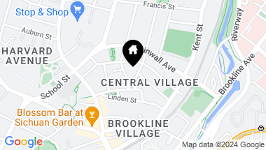 Map of 12 Toxteth St, Brookline MA, 02445