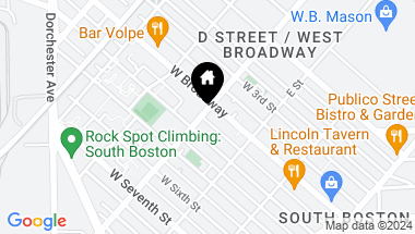 Map of 245 D St, Boston MA, 02127