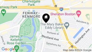 Map of 45 Hemenway St # B, Boston MA, 02115