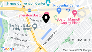 Map of 1 Dalton Street # 5102, Boston MA, 02115