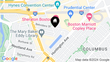 Map of 1 Dalton Street Unit: 4703/4704, Boston MA, 02115