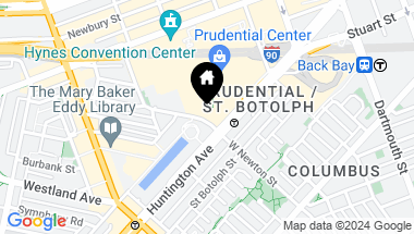 Map of 100 Belvidere St # 4G, Boston MA, 02199