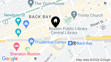 Map of 1 Huntington # 702, Boston MA, 02116