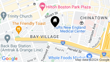 Map of 37 Fayette, Boston MA, 02116