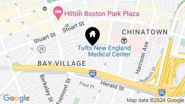 Map of 135 Charles Street South # 135, Boston MA, 02116