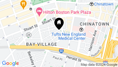 Map of 9 Fayette Street # 3, Boston MA, 02116