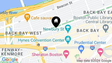 Map of 304 Commonwealth Ave # 1, Boston MA, 02115