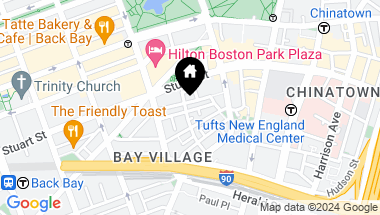 Map of 51-53 Church St, Boston MA, 02116