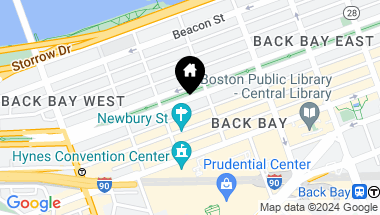Map of 260-262 Commonwealth Ave # 1A, Boston MA, 02116