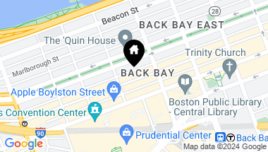 Map of 215 Newbury St, Boston MA, 02116