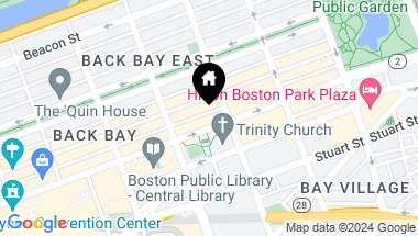 Map of 551 Boylston Street # 201, Boston MA, 02116