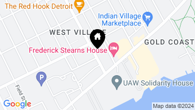 Map of 744 VAN DYKE Street, Detroit MI, 48214