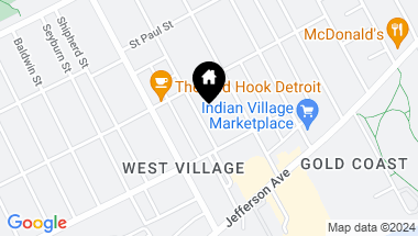 Map of 1060 PARKER Street, Detroit MI, 48214