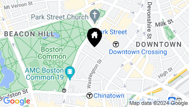 Map of 37-43 Temple Place, Boston MA, 02111