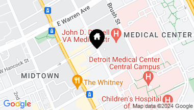 Map of 4635 John R Street, Detroit MI, 48201