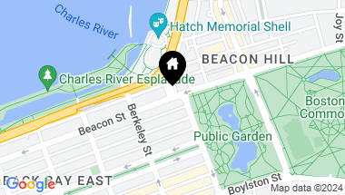 Map of 100 Beacon Street, Boston MA, 02116