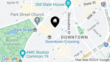 Map of 1 Franklin St # 3801, Boston MA, 02110