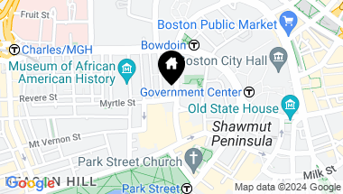 Map of 4 Derne St # A, Boston MA, 02114