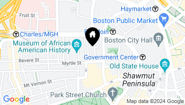 Map of 45 Temple St # 401, Boston MA, 02114