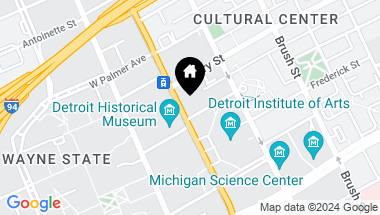 Map of 15 E KIRBY Street 731, Detroit MI, 48202