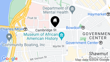 Map of 214-218 Cambridge Street, Boston MA, 02114