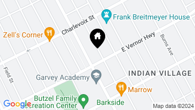 Map of 2431 PARKER Street, Detroit MI, 48214