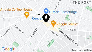 Map of 195 Green Street, Cambridge MA, 02139