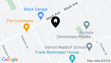 Map of 3439 SEMINOLE Street, Detroit MI, 48214
