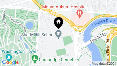 Map of 197 Coolidge Hill, Cambridge MA, 02138