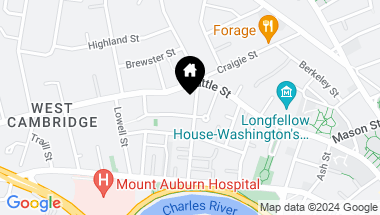 Map of 45 Sparks Street, Cambridge MA, 02138