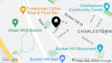 Map of 17 Walker St, Boston MA, 02129