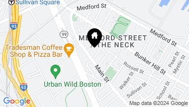 Map of 8 Auburn St, Boston MA, 02129