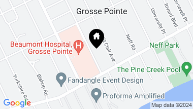 Map of 374 Notre Dame, Grosse Pointe MI, 48230